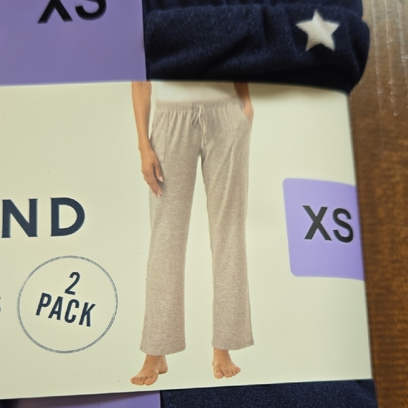 Lucky Brand Navy Star Lounge 2 Pack Pants - Picture 4 of 6